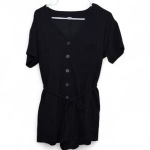 Old Navy Charcoal Romper With Pockets!